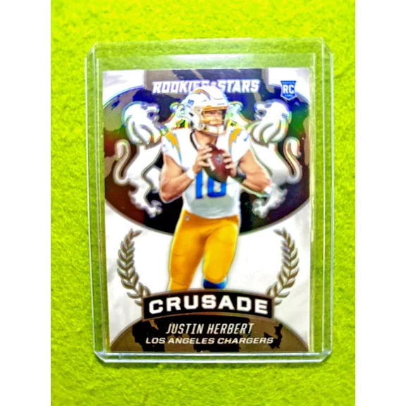 Justin Herbert CRUSADE WHITE PRIZM ROOKIE CARD 2020 Panini ROOKIES & STARS RC SP
