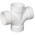 thumbnail image 1 of Charlotte Pipe &amp; Foundry PVC004280600HA PVC-DWV Double Sanitary Tee  1.5 in. Hub, 1 of 1