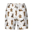 thumbnail image 4 of Lsque Mens Swim Trunks German Shepherd Dog Pattern - Bathing Suit Compression Liner - Beach Swim Shorts Swimwear - (S-3XL) - Stretch Quick Dry -X-Large, 4 of 9