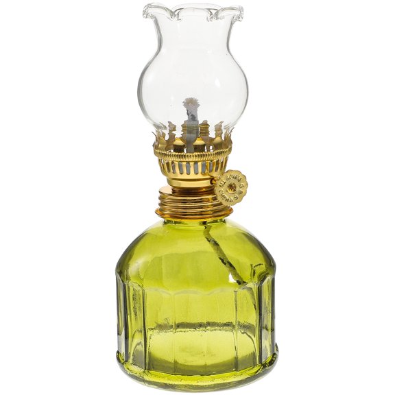 MERRYHAPY Vintage Hand Painted Metal Kerosene Lamp, Decorative Antique Style Oil Lantern, 1 Pack