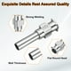 thumbnail image 4 of 1 conjunto de agujas de dispensación de 8-14 calibre de 0.5 pulgadas, punta roma, con conector Luer para rellenar pegamento, aceite, líquidos espesos, tinta, uso en laboratorio, plateado, 4 of 6