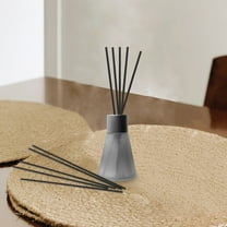 BESTOYARD No Flame Fiber Aroma Sticks Black for Home Aromatherapy 60Pcs