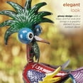 thumbnail image 6 of Alpine Corporation 7" x 16" x 19" Glossy Metal Rooster Garden Statue, Multicolor, 6 of 12