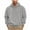 Gray, variant on safuny Men's Crew Neck Sweatshirts Loose Tops Pockets Big&Tall Long Sleeve Shirts Drawstring Fashion Casual Hoodies Soft Fleece Solid Color Pullover Outwear Black L