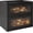Black, variant on Double Layer Large Bread Box for Kitchen Countertop, Retro Brown | Ventilation Hole, , , Fit Homemade Bread & Baked, Extra Top Storage, Window, Style