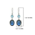 thumbnail image 6 of Yo Treasure Women Blue Topaz Labradorite Earring 925 Silver Gifts for Her, 6 of 7