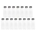 thumbnail image 1 of 15pcs Empty Beverage Containers Plastic Juice Bottles with Lids for or Juice Milk, 1 of 6