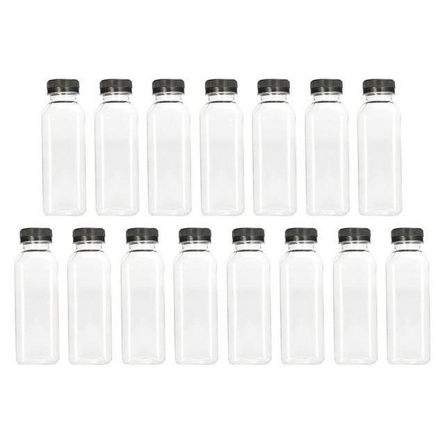 Bottles Juice Bottle Milk Juicing Lids Reusable Caps Plastic Party Containers Kids Water Smoothie Beverage Container