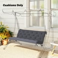 thumbnail image 3 of Outsunny 3 Seater Outdoor Bench Swing Chair Replacement Cushions, Dark Gray, 3 of 11
