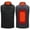 Black-C, variant on FFENYAN Kids USB Heated Vest Stylish Red Heart Dog Paw Print A Style Winter Jacket Smart Temperature Control Outerwear for Boys and Girls Warm Cozy Heating Vest for 4-15 Years