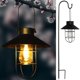 thumbnail image 1 of Lámpara colgante de hierro con forma de farol de tungsteno retro LED solar, lámpara colgante decorativa para jardín, patio, balcón y exterior, 1 of 1