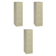 thumbnail image 1 of Pemberly Row Set of 3 4-Drawer Letter Width Vertical File Cabinet in Putty/Beige, 1 of 11