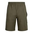 thumbnail image 5 of Men's Casual Linen Cargo Shorts, Trousers, Joggers Elastic Waist Drawstring Relaxed Fit Loose, Quick Dry Breathable Lightweight Multi Pocket, Beach Vacation Gym Workout Hiking, 5 of 8