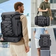 thumbnail image 3 of WITZMAN Carry on Travel Backpack for Men Convertible Large Duffle Bags for Airplane With Shoe Compartment Fit 17 inch Laptop (B691 Silvery Grey), 3 of 10