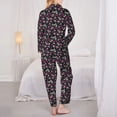 thumbnail image 6 of Goofa Daisies Flowers Printed Women’s 2 Piece Pajama Set Super,Pajamas Women's Long Sleeve Sleepwear Soft Button Down Loungewear Pjs Lounge Set Nightwear-Large, 6 of 9