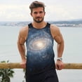 thumbnail image 6 of Gukieu The Galaxy Print Men's Quick Dry Fitness Vest, Round Neck Sleeveless Fitness Bodybuilding Top-4X-Large, 6 of 7