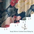 thumbnail image 6 of Pioneer Flower Floral Print Pattern Shower Curtain 36"x72" ,Bathroom Decorative Shower Curtains Set with 12 Hooks,Modern Waterproof Washable Shower Curtain, 6 of 6