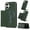 Green, variant on 2 In 1 Case for iPhone 16 with Kickstand, Detachable Magnetic PU Leather Wallet Case with Card Holder Slots Kickstand Protective Phone Cover Men Women for iPhone 16 - Brown