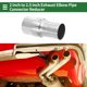 thumbnail image 2 of Adaptador de tubo de escape Mandrel de Unique Bargains, reductor concéntrico para tubo de escape de automóvil, acero inoxidable 201 tono plateado, 2'' OD a 2.5'' OD, 2 of 7