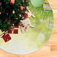 thumbnail image 5 of FMSHPON EggsFlowers on Grass Xmas Christmas Tree Skirt Stand Mat for Holiday Party Decoration Indoor Outdoor 48 inches, 5 of 6