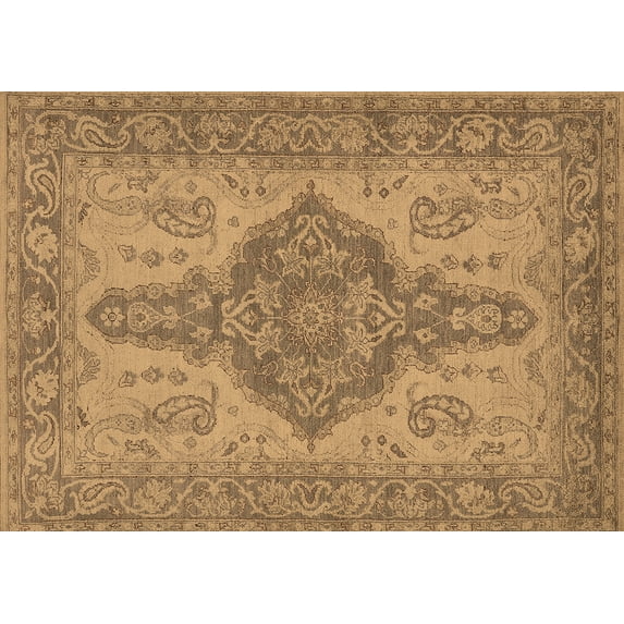 Ahgly Company Indoor Rectangle Oriental Brown Traditional Area Rugs, 5' x 8'