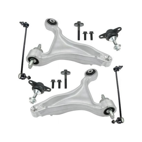 Front Control Arm Ball Joint Sway Bar Link Kit 6 Piece - Compatible with 2001 - 2002 Volvo V70 X/C AWD