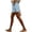 Light Blue, variant on YHAJDS Womens Lightweight Shorts Linen Lace Patchwork High Waist Drawstring 7 Inches