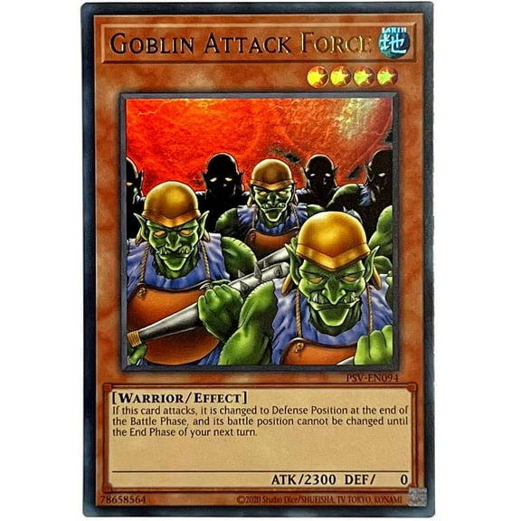 YuGiOh Pharaoh's Servant 25th Anniversary Ultra Rare Goblin Attack Force PSV-EN094