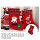 thumbnail image 2 of Yuarrent Pelusas calcetín de Navidad colgante lindo reemplazo decorativo gran capacidad Festival regalo bolsa bolsa decoración con cordón Kits de decoración para fiestas Animal Yuarrent HA069734-03, 2 of 6