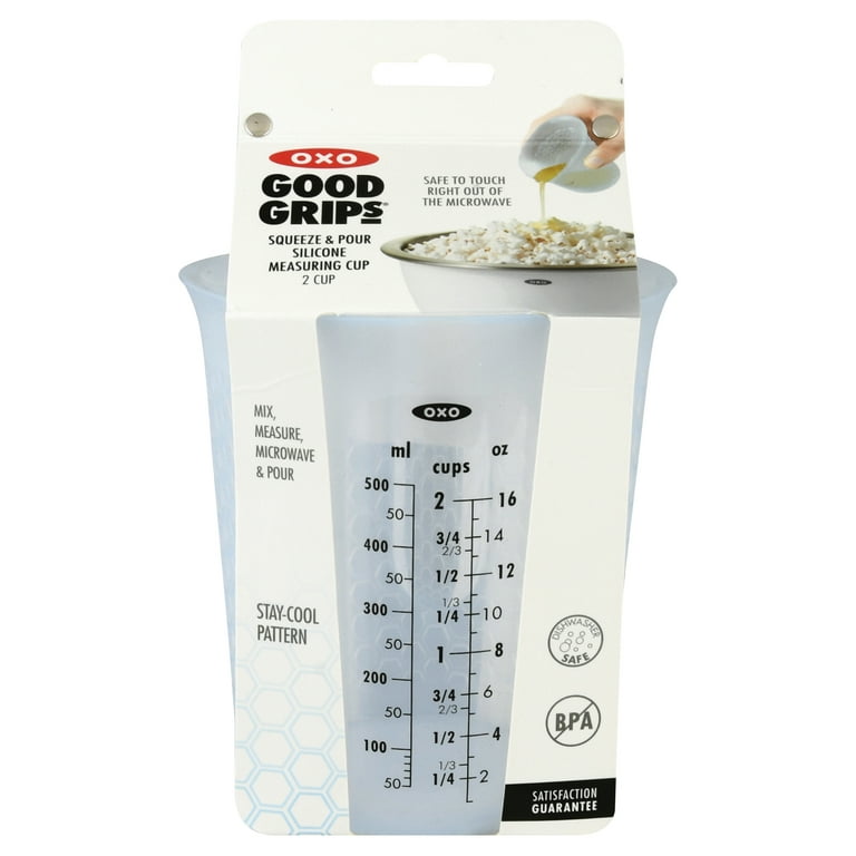 OXO Good Grips 2-Cup Squeeze & Pour Silicone Measuring Cup with