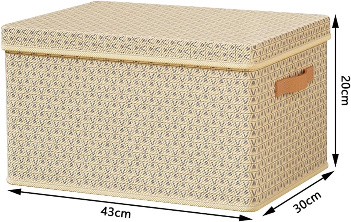 Bexikou Closet Organizer Bins, Storage Baskets for Shelves, Closet Storage Bins with Handles, Closet Shelf Organizer and Storage, Storage Bins for Organizing, Large