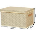 thumbnail image 3 of Bexikou Closet Organizer Bins, Storage Baskets for Shelves, Closet Storage Bins with Handles, Closet Shelf Organizer and Storage, Storage Bins for Organizing, Large, 3 of 7