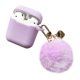 thumbnail image 1 of LLavero de felpa de bola de piel de zorro rosa, funda de silicona para auriculares Airpods 1 2, auriculares inalámbricos protectores, lindo, divertido, Invierno xuanjing  unisex, 1 of 2