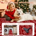 thumbnail image 2 of BERTHMEER 2'x3' Christmas Area Rugs Indoor Doormat Kitchen Bathroom Living Room Entryway Laundry Room Boho Washable Rugs Non-slip Holiday Decor Small Throw Rugs Red, 2 of 5