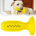 thumbnail image 4 of Bite Resistant Dog Toy, Natural Rubber Pet Rubber Toothbrush Pet Oral Cleaning Toothbrush Puppy Toothbrush With Sounding Device For Teeth Training Yellow, 4 of 8