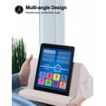 thumbnail image 2 of Support de Tablette, Coussin Doux pour Genoux, Support de Tablette pour iPad, Support de Tablette Multi-Angle pour iPads, Tablettes, Liseuses, Téléphone Intelligent, Livres et Magazines (Blanc) Blanc, 2 of 7
