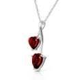 thumbnail image 2 of Galaxy Gold 14K White Gold Garnet Heart Necklace - January Birthstone - Passion & Protection - 16" to 24" - Fine Jewelry for Women, 2 of 2