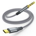thumbnail image 1 of Cable USB C a conector auxiliar de audio de 3,5 mm JXMOX para iPhone Samsung, 1 of 6