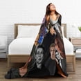 thumbnail image 4 of Hayden Christensen Collage Blanket Flannel Lightweight Fleece Blankets Bedding for Bed Sofa Couch Decor Black 40"X30", 4 of 7