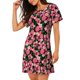 thumbnail image 2 of Fotbe Trendy Floral Bata de Dormir para Mujer con Estampado, Camisón de Algodón de Manga Corta, Ropa de Dormir Casual, 2 of 6