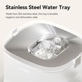 thumbnail image 5 of Pumpless Dog Water Elfin Fountain, Wireless Pet Fountain Battery Operated, 4L/135 oz D1 Pro Automatic Water Dispenser for Dogs MagDrive Technology Stainless Steel Tray, No Cleaning Hassle, 5 of 7