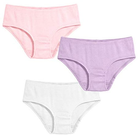 Little Girls Organic Cotton Brief Underwear for Sensitive Skin and
