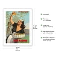 thumbnail image 2 of Olio Radino Italian Olive Oil - Puro e Squisito (Pure and Delicious) - Vintage Advertising Poster by Gino Boccasile c.1948 - Bamboo Fine Art 290gsm Paper (Unframed) 17x22in, 2 of 4