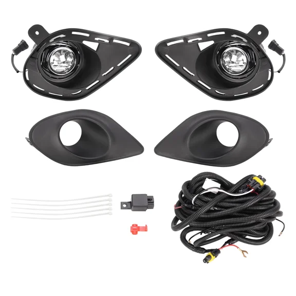 LED Bumper Fog Light Lamp w/ Bracket Wiring Kit For Dodge Charger SRT 2015-2023