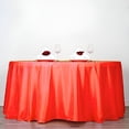 thumbnail image 4 of BalsaCircle Christmas Holidays 120" Red Round Polyester Tablecloth Linens Decoration, 4 of 9