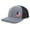 Heather Grey/Black, variant on Men's Golf Lucky American Flag Clover Embroidered Mesh Back Trucker Hat, Black/Black