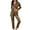 Brown, variant on SwiftWear Women’s Pajama Sets Satin-Like Pajamas for Women | Floral/Polka Dot/Cheetah Print Long Sleeve & Pants Pajama Sets | Women’s Sleepwear & Loungewear | 2-Piece Pajama Outfits