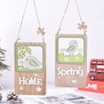thumbnail image 5 of Visland 6PCS Wooden Hanging Ornaments Bird House Pendant Door Decoration Party Crafts Kids Hanging Ornaments, 5 of 6