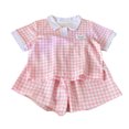 thumbnail image 3 of Girls' 2-Piece Summer Outfit 6-12 Months 12-24 Months 2t 3t 4t 5t 6t 7t Children Short Sleeve Graphic T-Shirt And Cargo Shorts Set 18-24 Months, 3 of 9