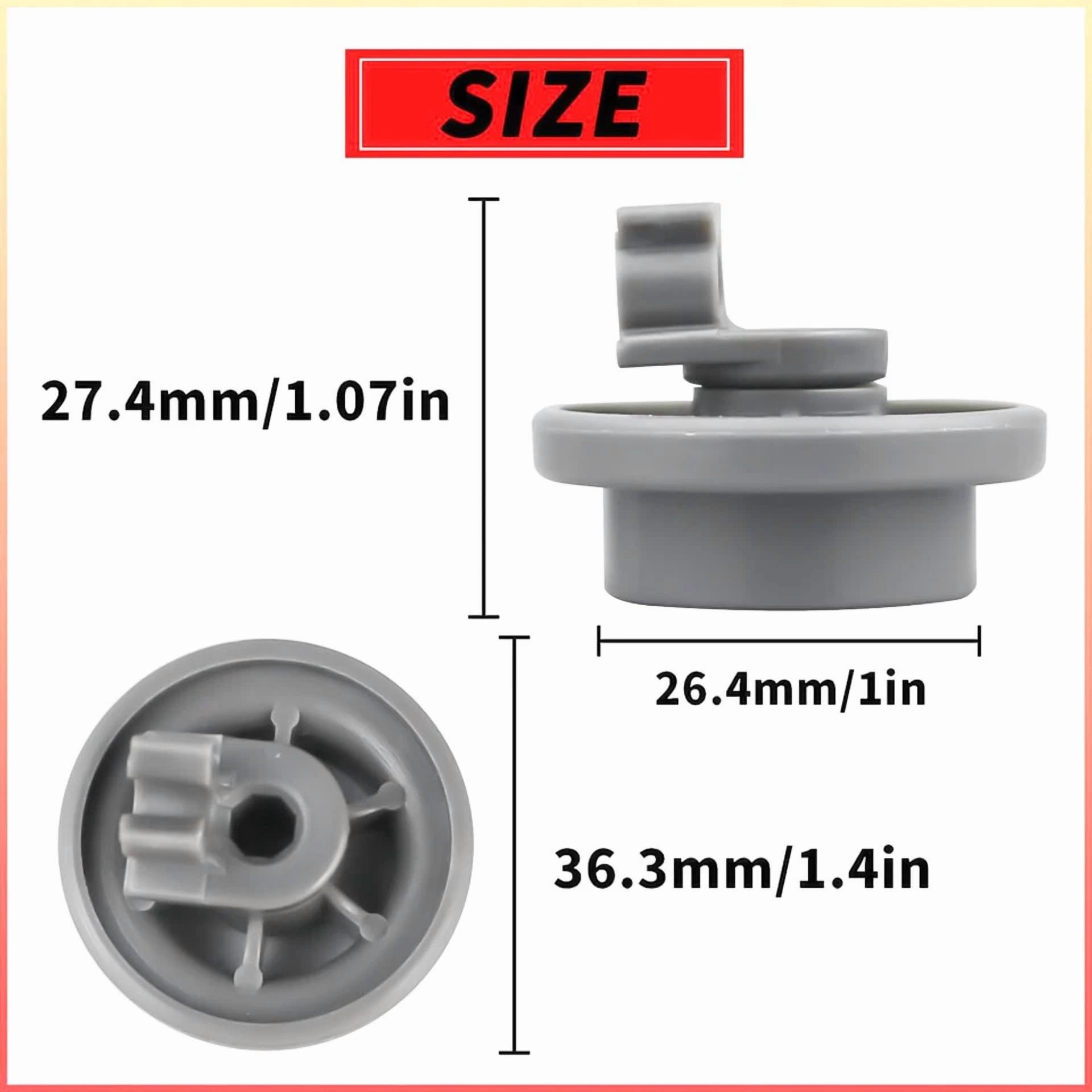 CIRCLE- 4Pack 4581Dd3003B Dishwasher Lower Rack Wheel For Lg Ld6105Tb Ldf6810Bb Ld6090Wb